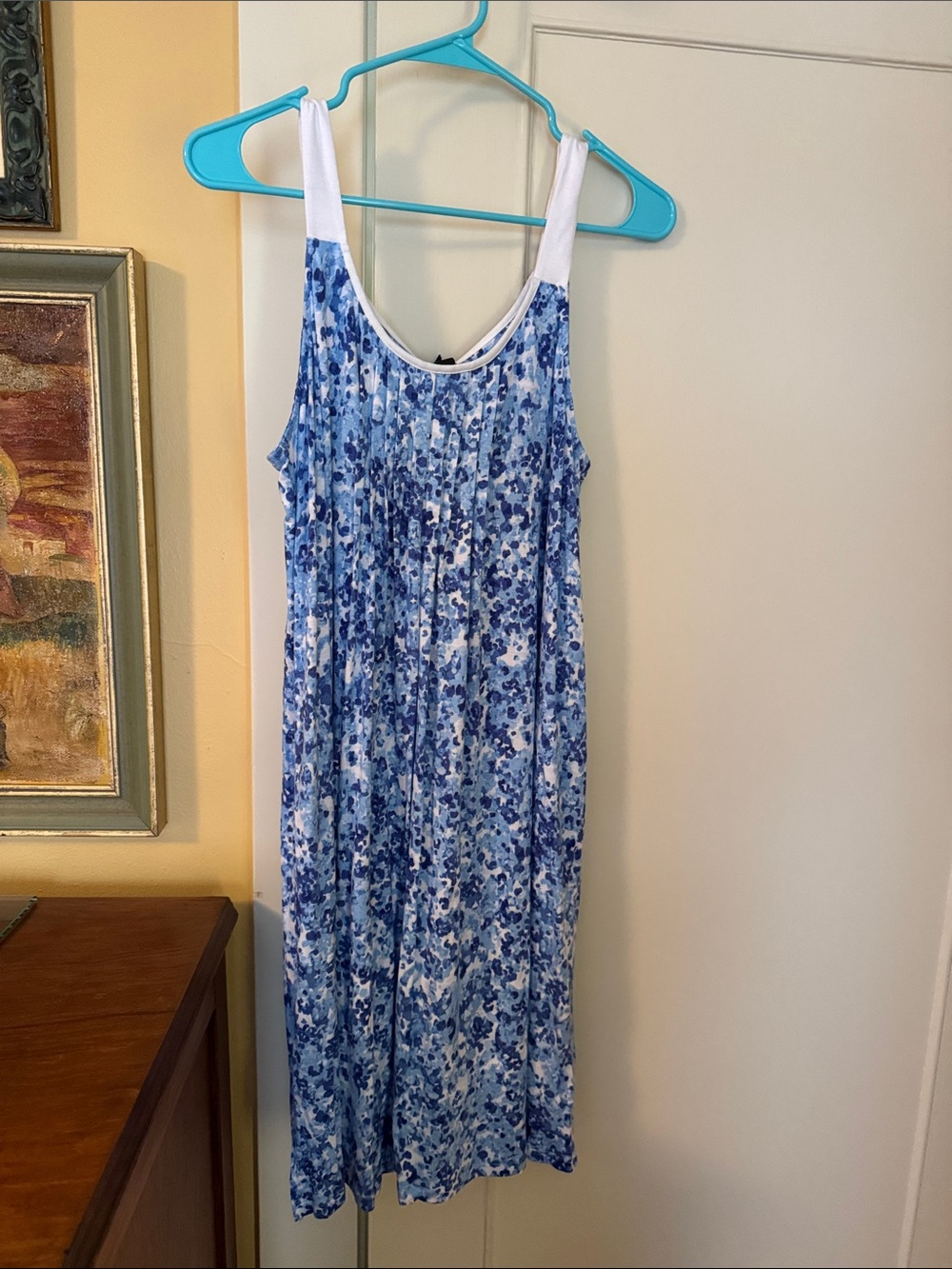 Simply Vera Vera Wang Blue & White Floral Sleep Dress